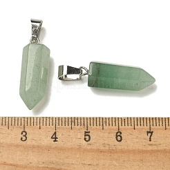 Pendentifs en aventurine vert naturel&nbsp;G-Z067-07P-13