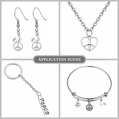 100 pz 10 stili pendenti in lega di stile tibetano&nbsp;TIBEP-CJ0002-80