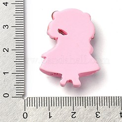Cabochon decodificati in resina opaca per ragazze dei cartoni animati&nbsp;RESI-S392-01B-05