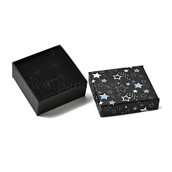 Boîtes à bijoux en carton à motif d'étoiles&nbsp;CON-K016-01B