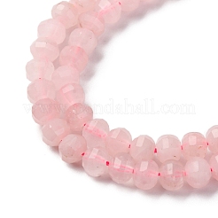 Fili di perline quarzo roso  naturale &nbsp;G-P587-D11-01