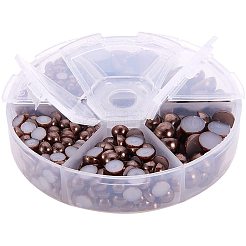 Cabochons de 1 boîte en plastique ABS imitation nacre&nbsp;SACR-PH0001-46