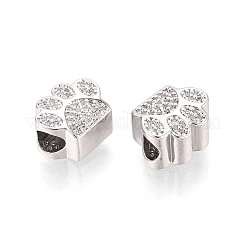 Messing Mikro ebnen Zirkonia European Beads&nbsp;ZIRC-T002-101