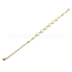 Gliederarmbänder aus galvanisierter Legierung&nbsp;BJEW-T012-010-RS