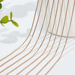 12 Stück 2 Stil Messing Runde Schlangenkette Halsketten Set&nbsp;MAK-NB0001-17