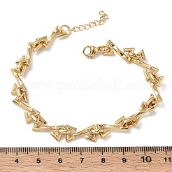 Gehämmertes Gliederkettenarmband aus Edelstahl 304 für Damen&nbsp;BJEW-D466-07G