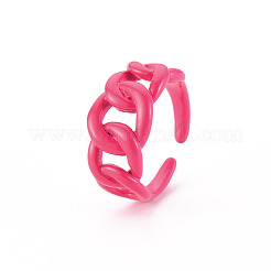 Spritzlackierte Messing Panzerkette offene Ringe&nbsp;RJEW-S045-098-NR