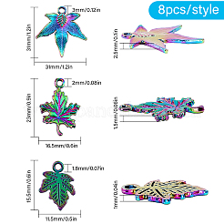 24 stücke 3 stil plattierte legierung anhänger&nbsp;FIND-CA0007-01