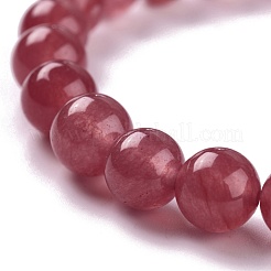 Bracciali elasticizzati di perle di giada naturale tinte&nbsp;BJEW-J183-B-07