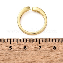 Offene Manschettenringe aus Messing mit Mikropavé-Kubikzirkonia für Damen&nbsp;LS-RJEW-G341-03G-02