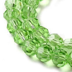 Perles en verre transparentes&nbsp;EGLA-A035-T6mm-D09