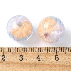 Perles acryliques transparentes bicolores&nbsp;OACR-D304-02L