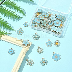 40pcs 10 styles de pendentifs en émail en alliage&nbsp;ENAM-FS0002-32