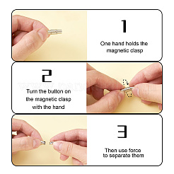 Glatte magnetische Schraubverschlüsse aus Edelstahl 304&nbsp;STAS-PJ0001-09P