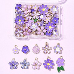 Colgantes de esmalte de aleación 50pcs 10 estilos&nbsp;FIND-FS0003-17