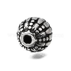 Cuentas grabadas de acero inoxidable 304&nbsp;STAS-H263-17AS-02