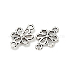 Ciondoli connettore fiore cavo in lega stile tibetano&nbsp;TIBE-S324-10AS