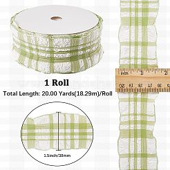 1 rouleau de ruban à volants en polyester&nbsp;SRIB-CY0001-14A