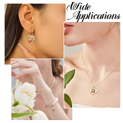 28 Stück 14 Stile Zinklegierung Strass Obst Anhänger&nbsp;FIND-CJ0004-95