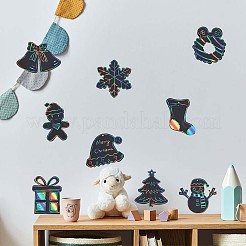 Tema natalizio arcobaleno scratch pittura carta patinata&nbsp;FIND-WH0135-13
