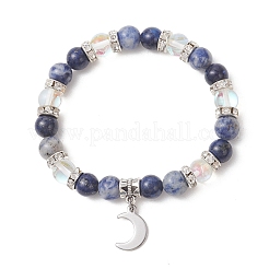 2 juego de pulseras para parejas con diseño de sol y luna celestiales&nbsp;BJEW-TA00718