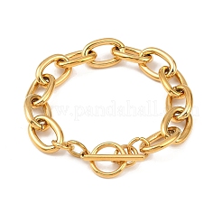 Bracelets à chaîne en acier inoxydable 304 pour femmes&nbsp;BJEW-C129-08B-G