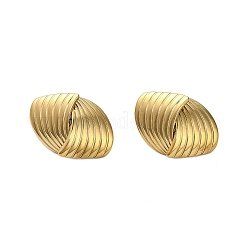 Pendientes de botón de acero inoxidable 304&nbsp;EJEW-Q040-02B-G