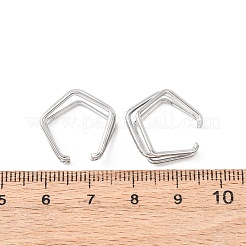 Pendientes de acero inoxidable 304 con triple pentágono&nbsp;EJEW-K268-88P