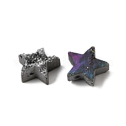 Galvanische natürliche druzy Achat Perlen&nbsp;G-E400-02-B02