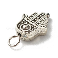 Ciondoli di perline di mano di hamsa in lega di stile tibetano&nbsp;X-PALLOY-JF00949
