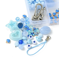 Kit per realizzare cinturini per cellulare fai da te color oceano&nbsp;DIY-FS0006-56