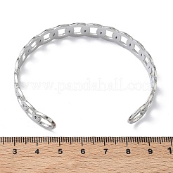 Bracciali a polsino in acciaio inossidabile 304&nbsp;BJEW-A160-02P