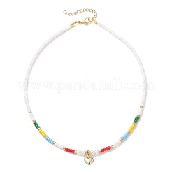 Collana con ciondolo a forma di cuore in acciaio inossidabile 304 per San Valentino&nbsp;NJEW-MZ00146-03