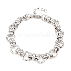 Bracciali a catena con maglie ad anello in acciaio inossidabile 304 per uomo e donna&nbsp;BJEW-H643-10P