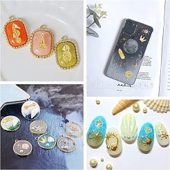 Legierung Cabochons&nbsp;PALLOY-OC0002-31G