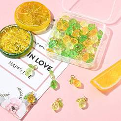 36 ciondolo acrilico al limone in 3 colori&nbsp;PALLOY-FS00059-02