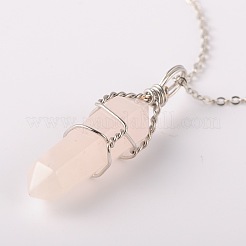 Collane del pendente della pietra preziosa naturale&nbsp;NJEW-JN00882-M