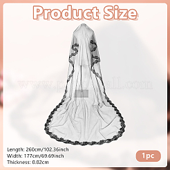 Brautschleier aus Stoffnetz&nbsp;OHAR-WH0033-016A