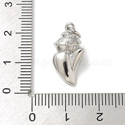 Pendenti in zirconi cubici trasparenti in micro pavè di ottone&nbsp;LS-KK-U046-02P-06