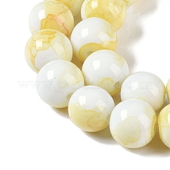 Brins de perles de verre de peinture de cuisson&nbsp;GLAA-H031-01C-03