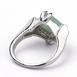 Natürliche grüne Aventurin Ringe&nbsp;G-S242-08-B