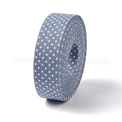 Ruban imprimé étoile coton lin 5m&nbsp;LS-OCOR-K008-01B-02