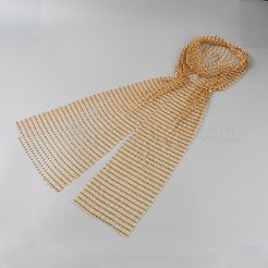 Tocado de malla de poliéster con rhinestone para mujer&nbsp;AJEW-WH20064-79B-01