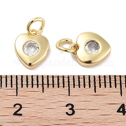 Ottone micro spianare fascino zirconi&nbsp;KK-C051-07G-03