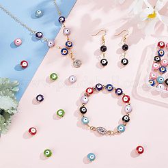 Perline smaltate in lega da 64 pz 8 colori&nbsp;ENAM-NB0001-93