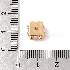 Perle di vetro in ottone&nbsp;KK-B100-060G-01