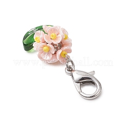 Decorazioni pendenti in resina e perline di vetro&nbsp;HJEW-MZ00169-01