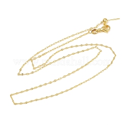 1.5 mm verstellbare Messingkette mit Schiebeverschluss für Damen und Herren&nbsp;NJEW-L012-10G