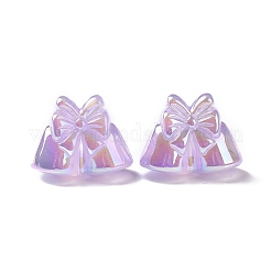 Placage uv lumineux perles acryliques irisées arc-en-ciel&nbsp;OACR-P016-07