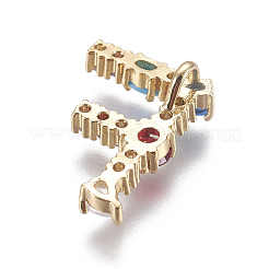 Messing Strass Anhänger&nbsp;X-ZIRC-E517-04F-G